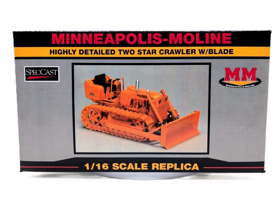 1/16 Minneapolis-Moline Two Star Crawler With Blade SpecCast Diecast