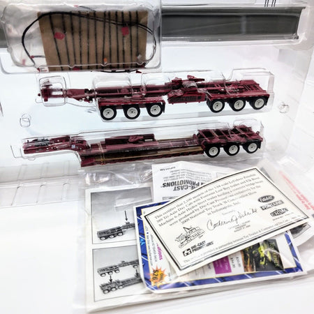 1/64 Lefebvre Peterbilt 389 Tri-Axle Bridge Beam Hauler Semi Set, Toy Truck Show