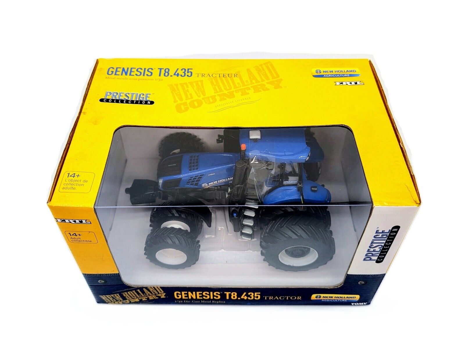 1/32 New Holland Genesis T8.435 Blue Power Tractor w All Around Duals