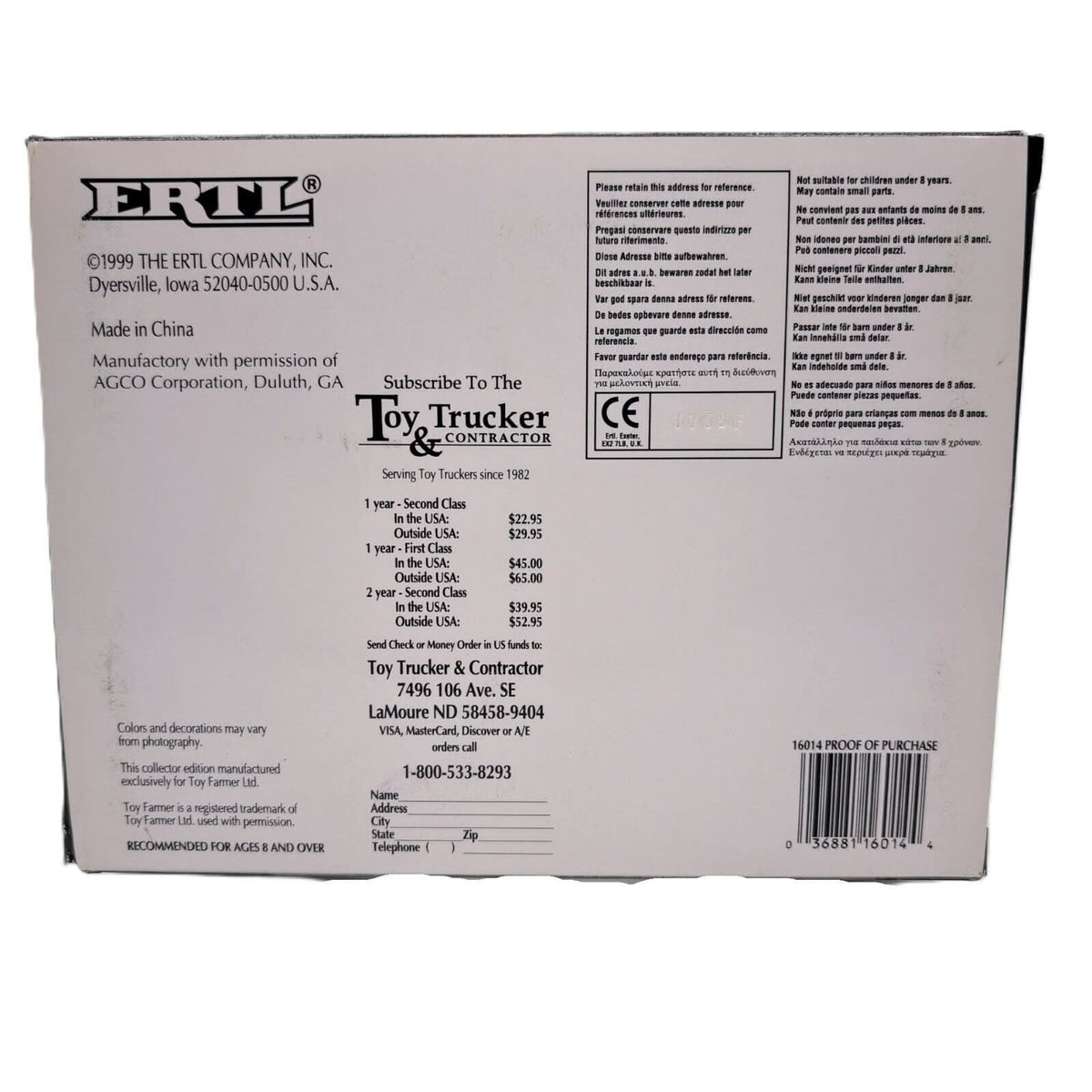 1/16 Oliver OC-3 Crawler 1999 Ertl