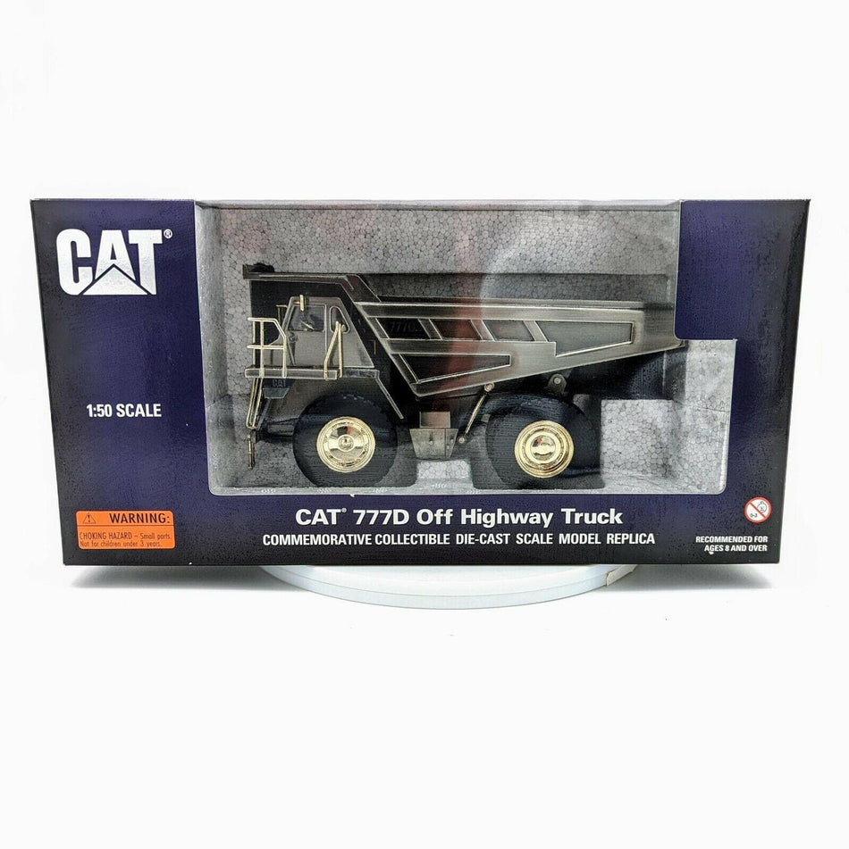 1/50 Cat 777D Off Highway Truck, Commemorating 40,000 Off Highway Trucks Produced, Gun Metal Chrome Finish