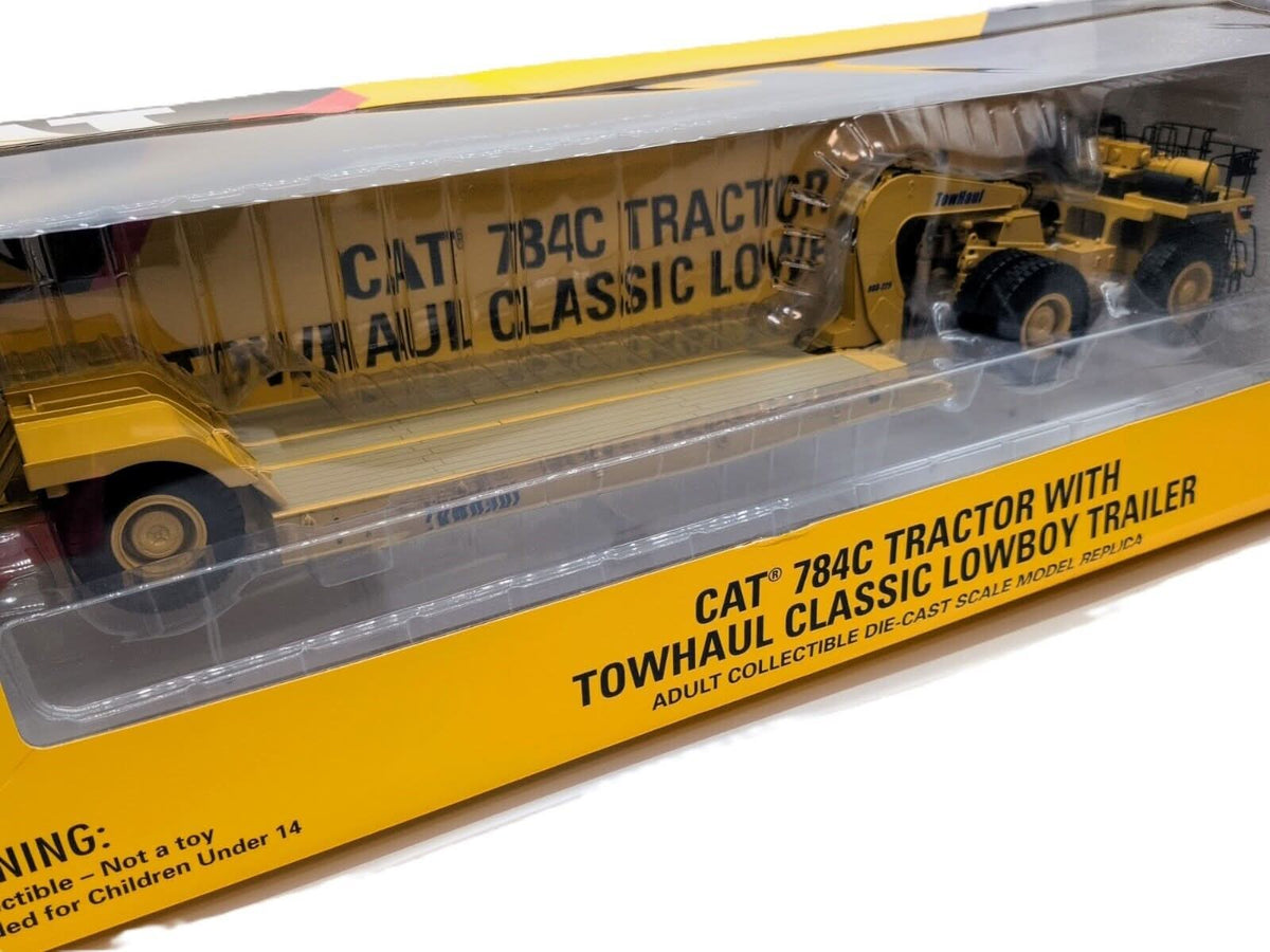 1/50 CAT 784C Tractor +Lowboy Trailer Diecast Model 2009 Norscot