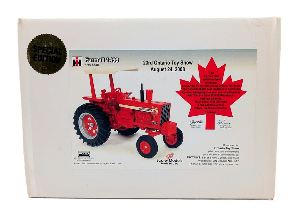 1/16 International Harvester Farmall 1456 Tractor With Canopy, 2008 Ontario Toy