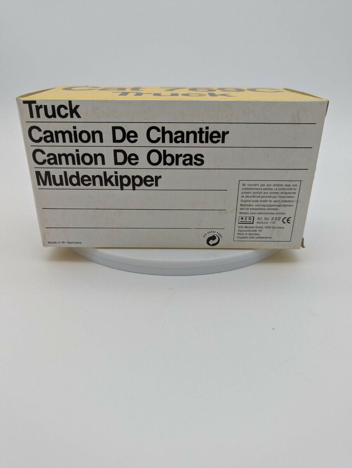 1/50 NZG Caterpillar 769C Dump Truck - NO. 222 w/ box