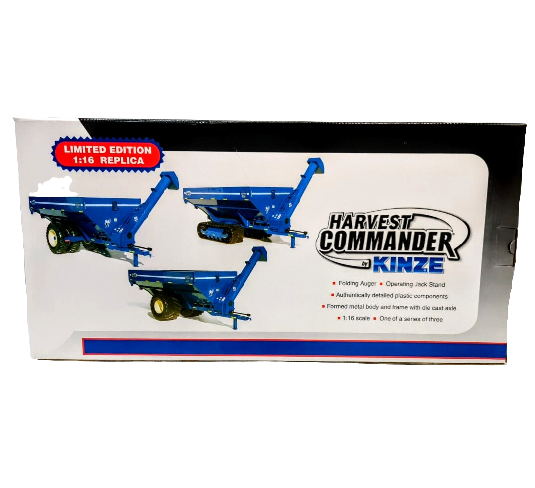 1/16 Kinze 1050 Row Crop Harvest Commander Grain Auger Wagon With