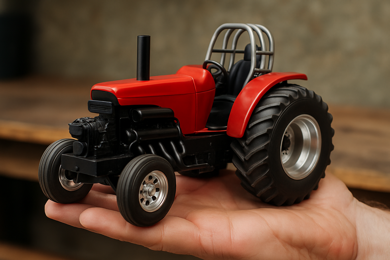 Why Are Model Pulling Tractors Made From Resin?
