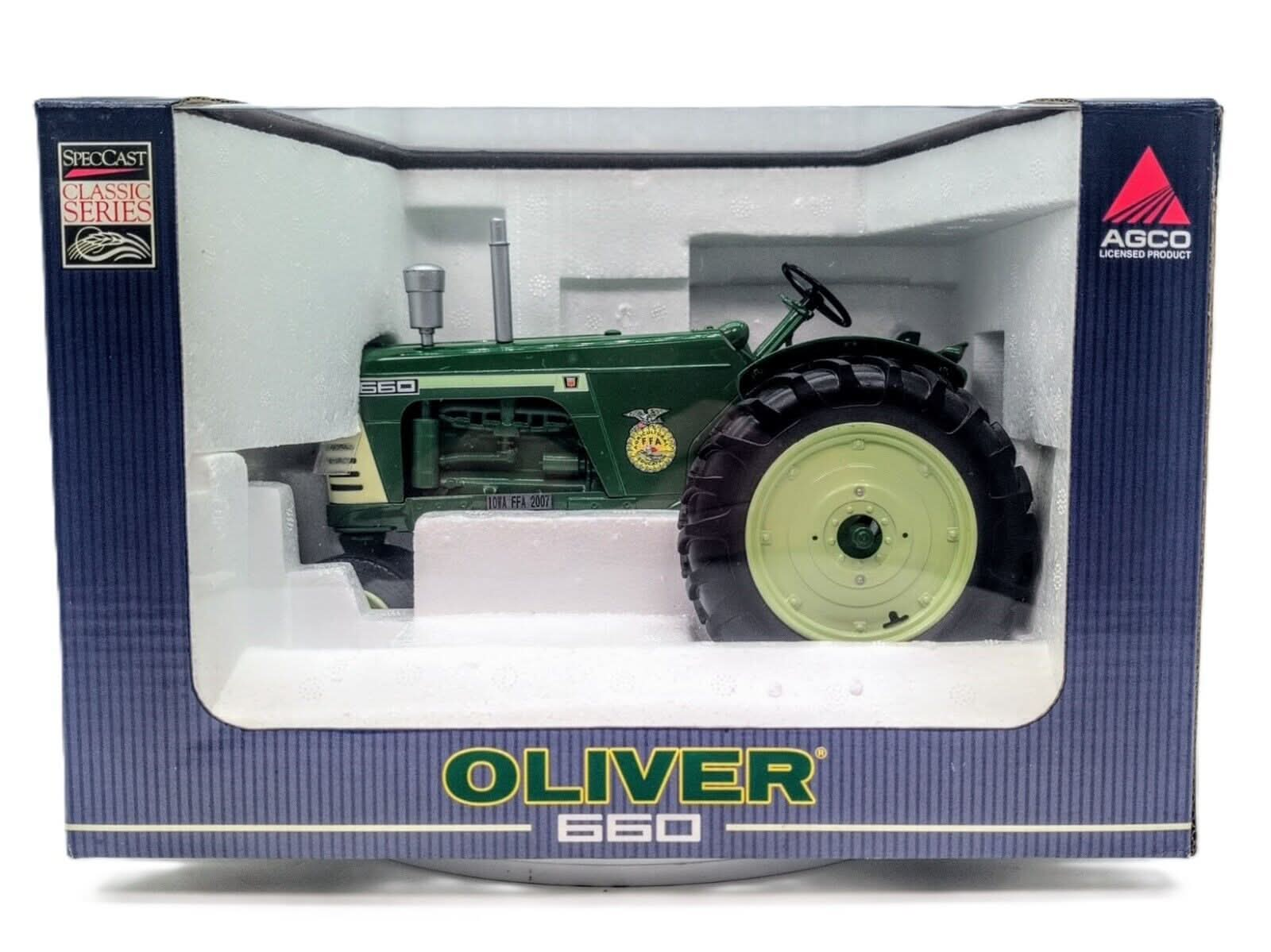 1/16 Oliver 660 Tractor With Narrow Front, 2007 Iowa FFA - Farm Toy Tractor