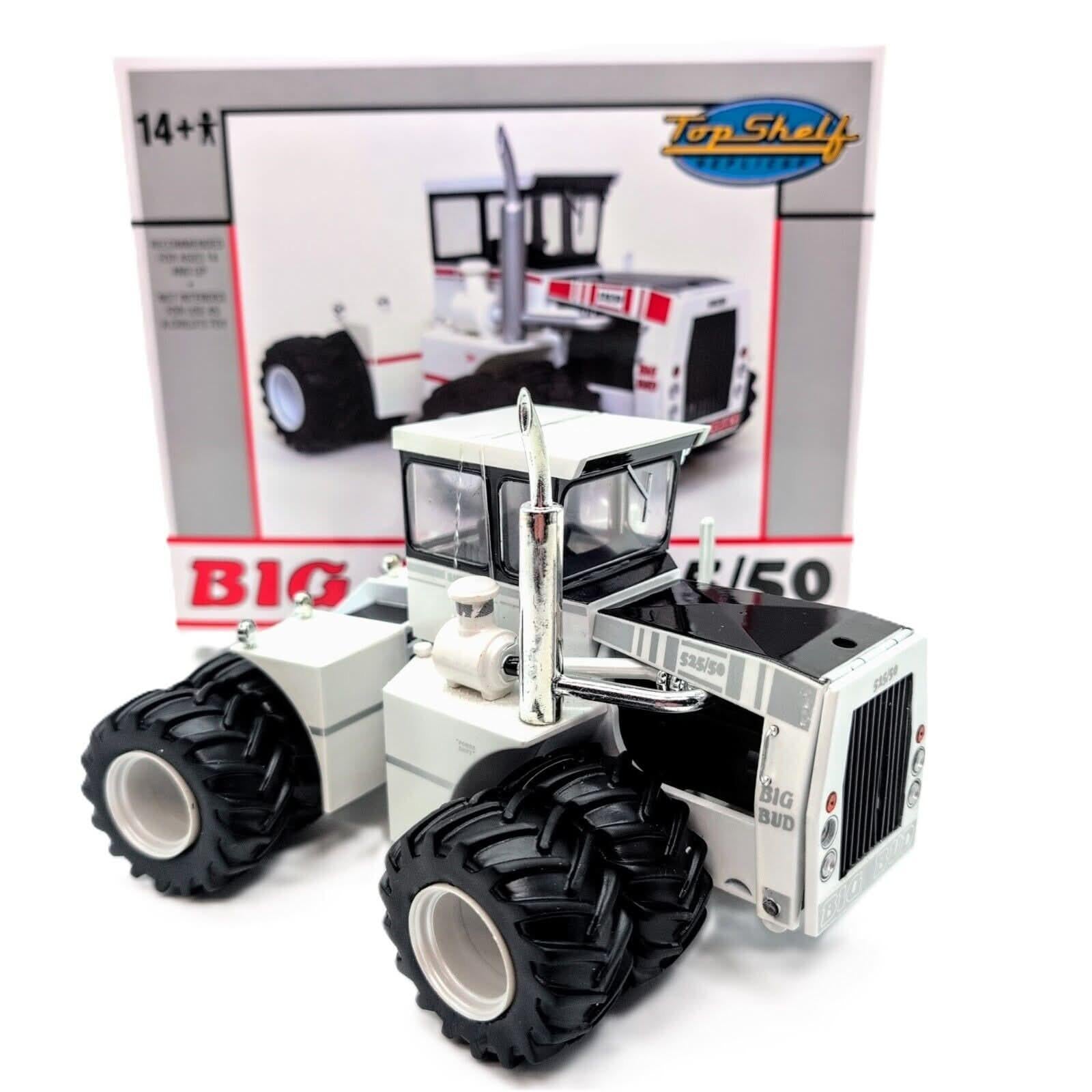 1/32 Big Bud 525/50 4WD Tractor With Duals, White Ice Chaser