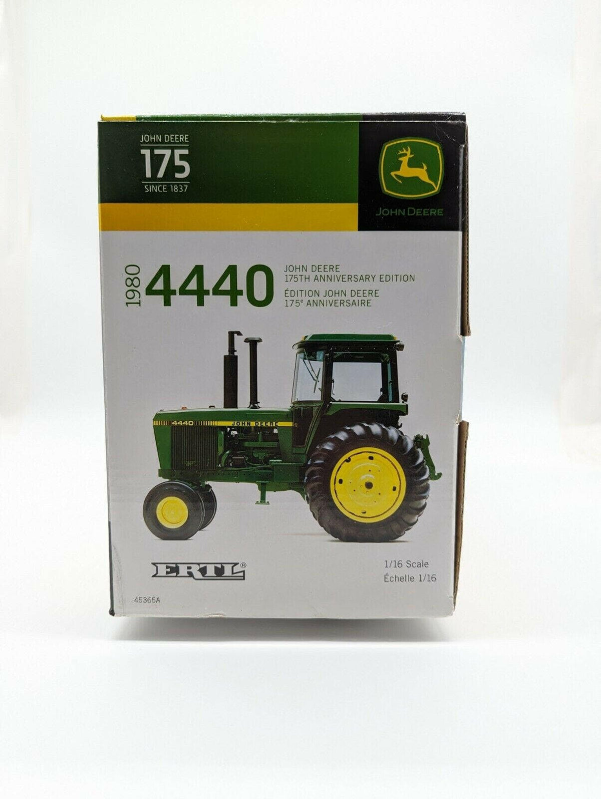 John Deere 4440 Gold Chaser Toy Tractor 175th Ann. Edition Ertl 1/16 Scale.