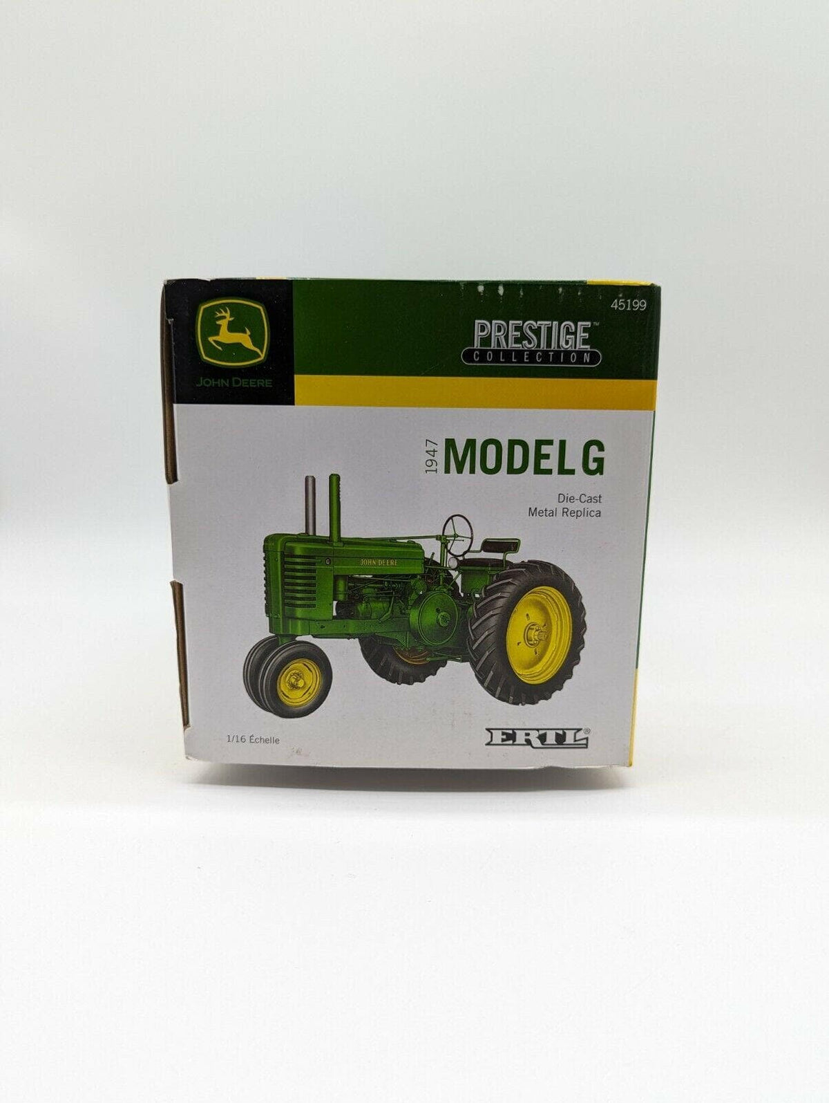 John Deere 1947 ERTL DIE CAST METAL Model G Prestige  1/16  COLLECTIBLE.