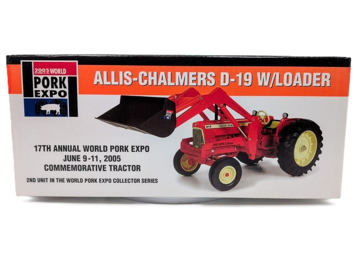 1/16 Allis Chalmers D-19 With Loader Tractor 2005 World Pork Expo 1 of 1250 - Farm Toy