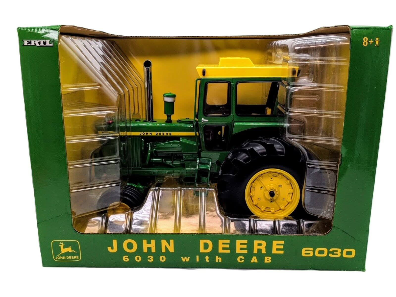 1/16 John Deere 6030, 2004 Plow City Show Custom Stacks & Hitch - Farm Toy Tractor