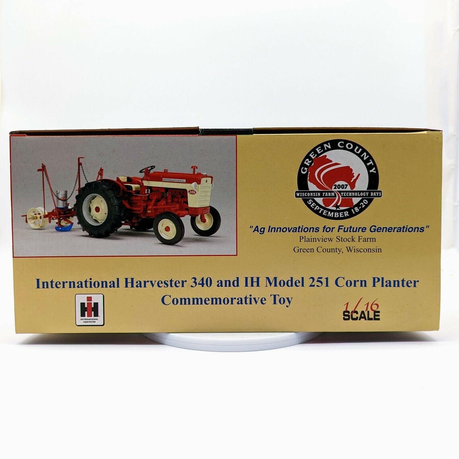 1/16 International Harvester 340 Utility Tractor 251 Planter, Wis. Farm Tech.