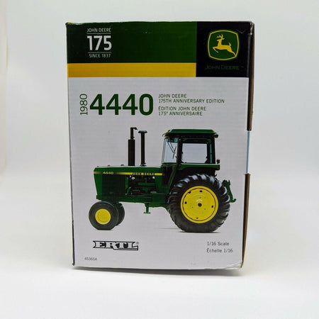 John Deere 4440 Gold Chaser Toy Tractor 175th Ann. Edition Ertl 1/16 Scale.