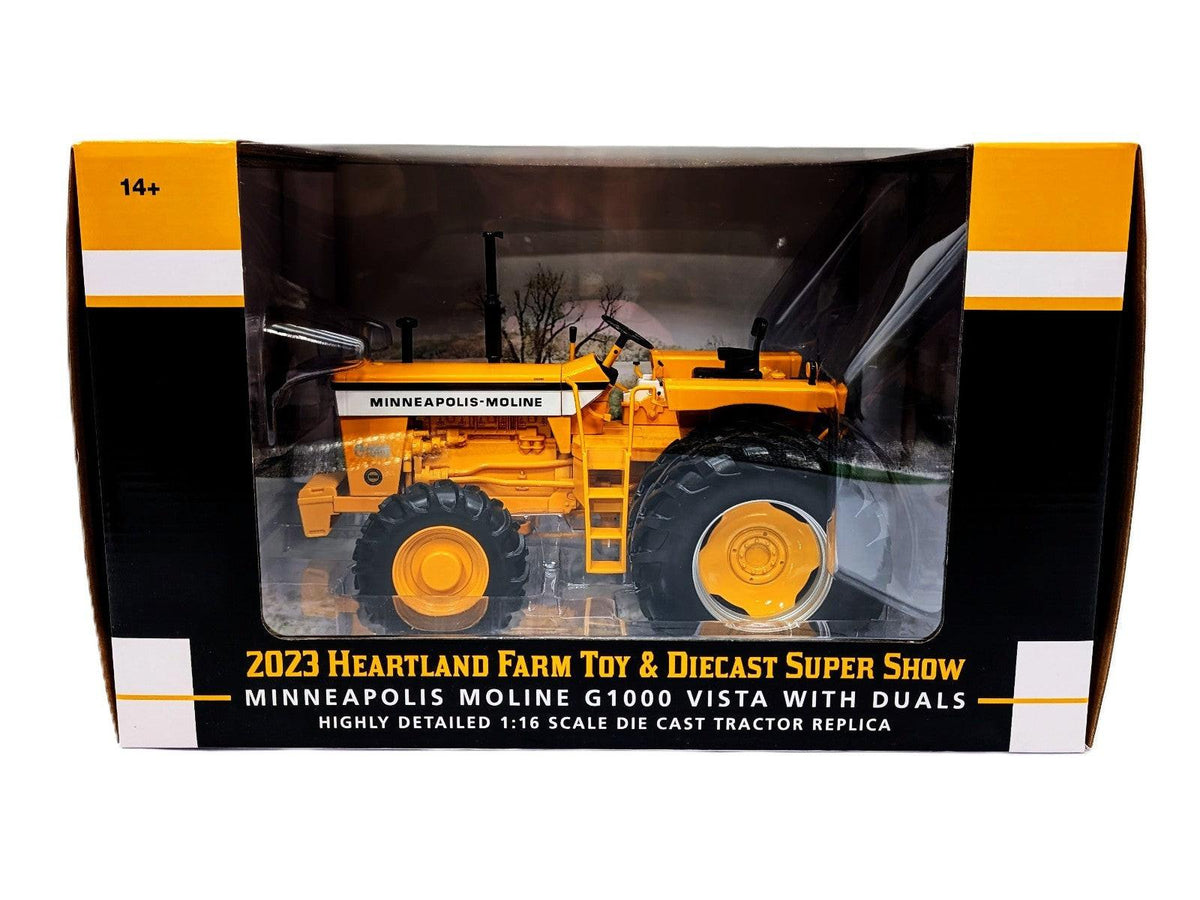 1/16 Minneapolis Moline G1000 Vista Tractor W/ Front Wheel Assist & Duals Chaser.