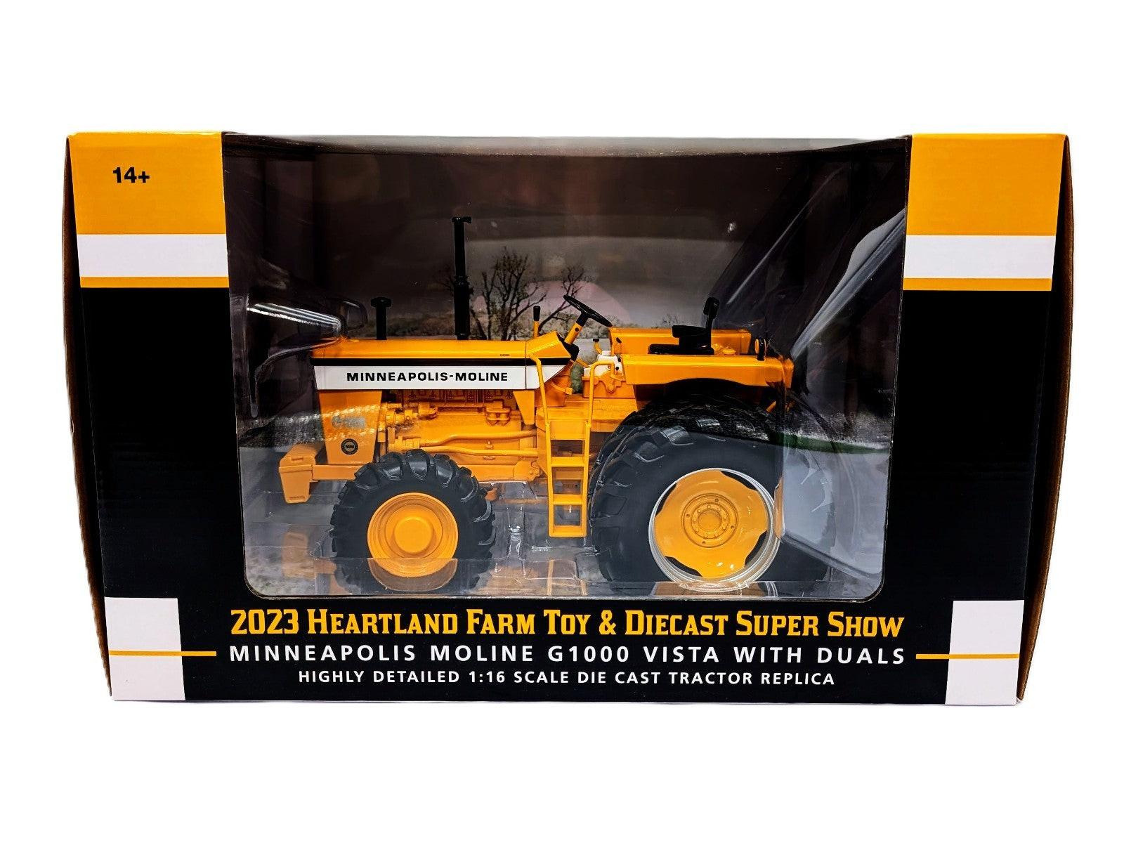 1/16 Minneapolis Moline G1000 Vista Tractor W/ Front Wheel Assist & Duals Chaser.