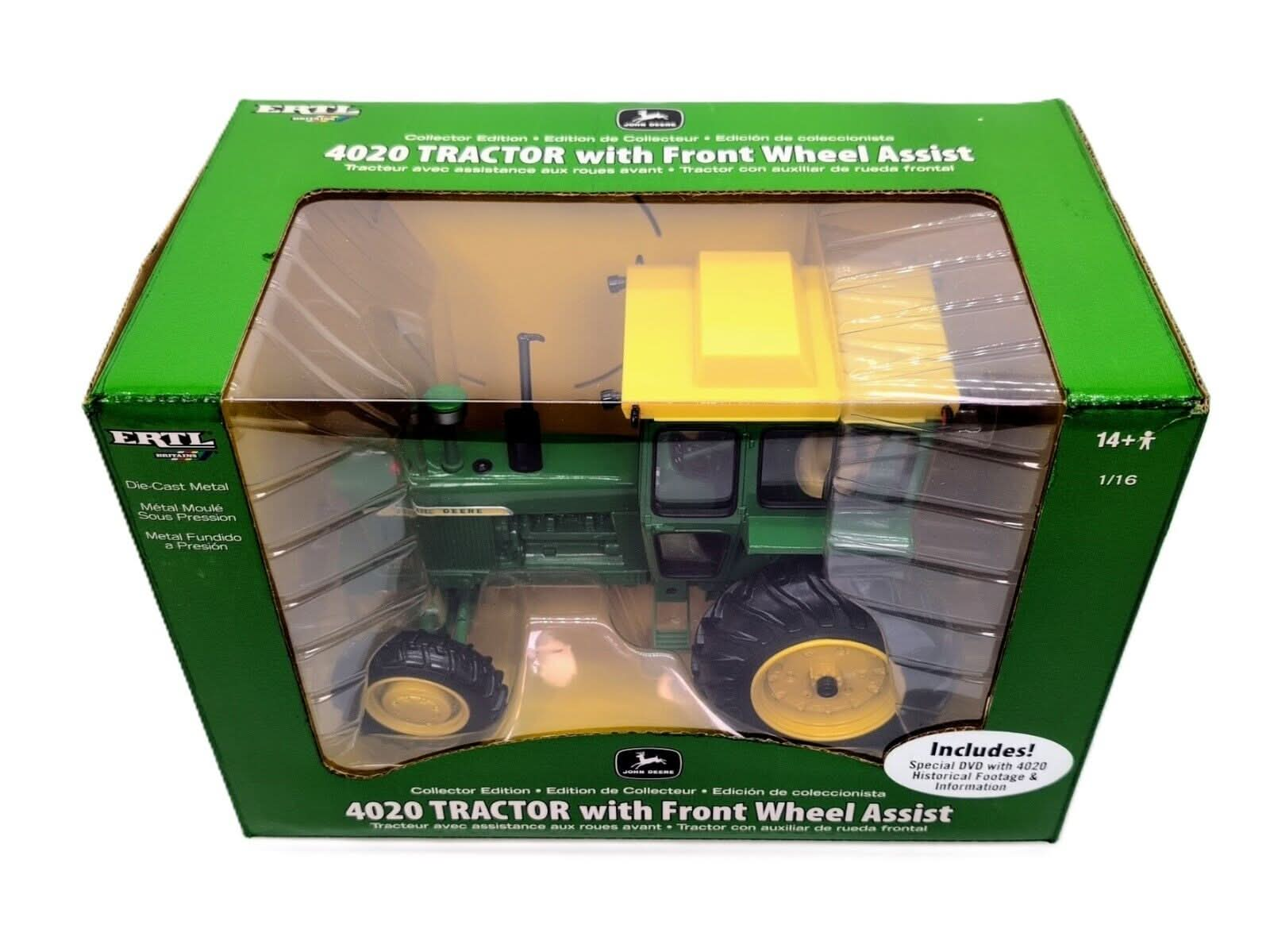 1/16 John Deere 4020 Tractor W/ Front Wheel Assist Collector Edition - Farm Toy