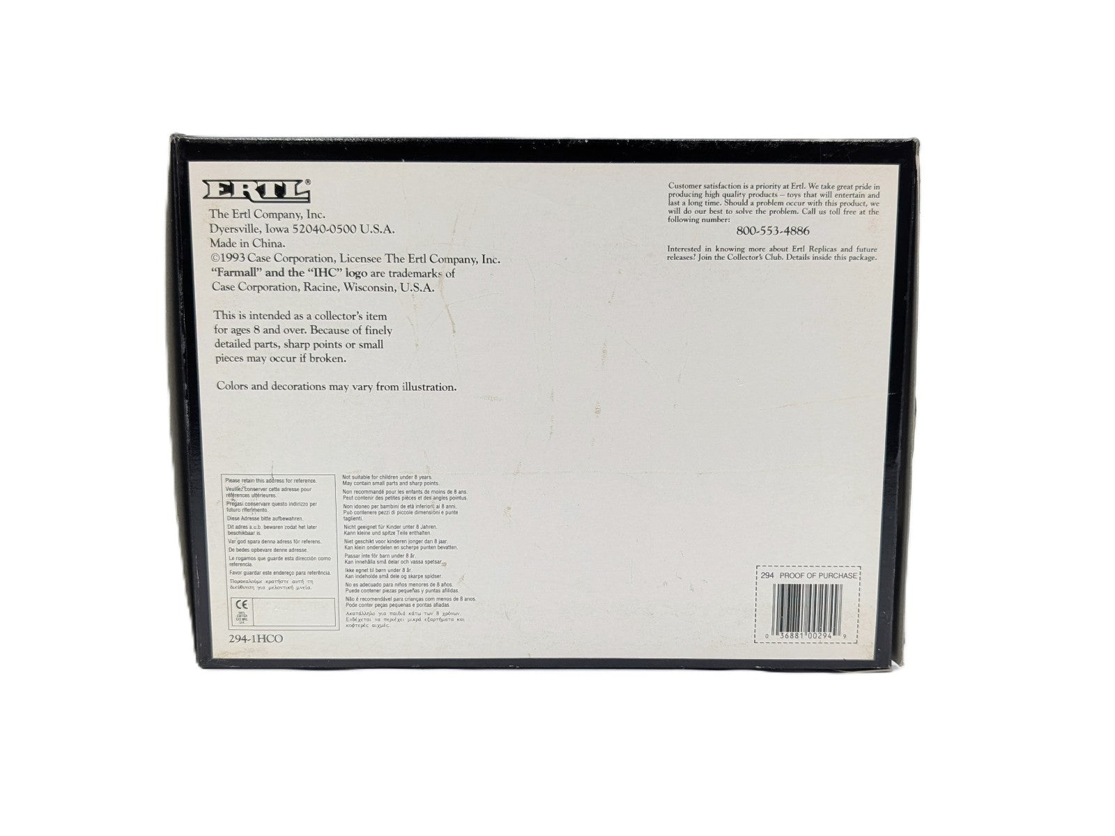 1/16 Farmall F-20 Tractor With Narrow Front, Precision Series #4.