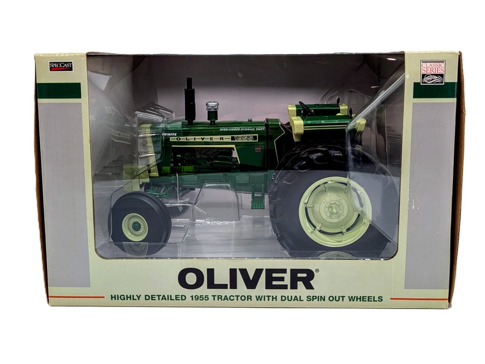 1/16 White Oliver 1955 With Dual Spin Out Wheels Toy Tractor Times