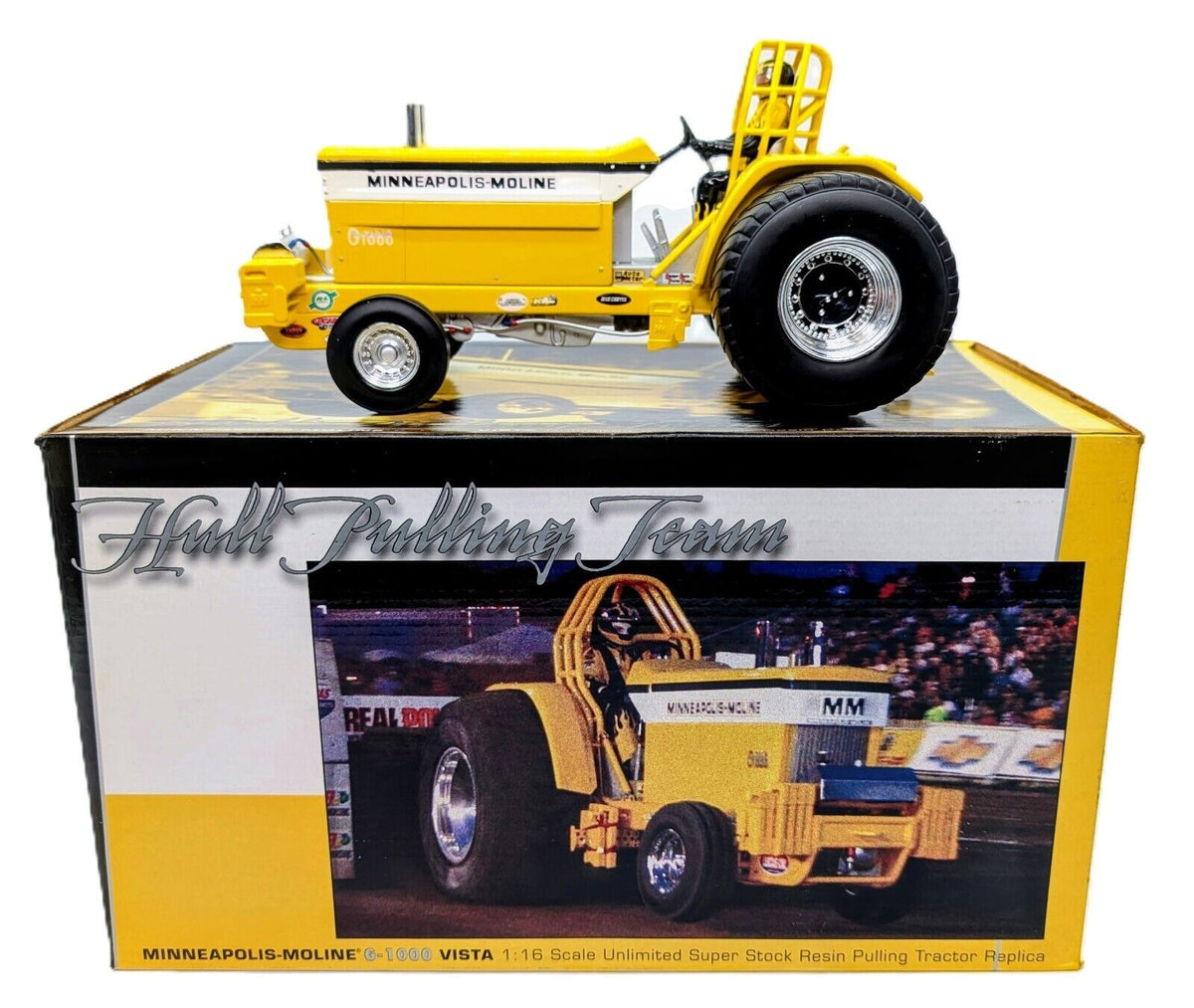 1/16 Minneapolis Moline G-1000 Vista Hull Pulling Team Tractor 