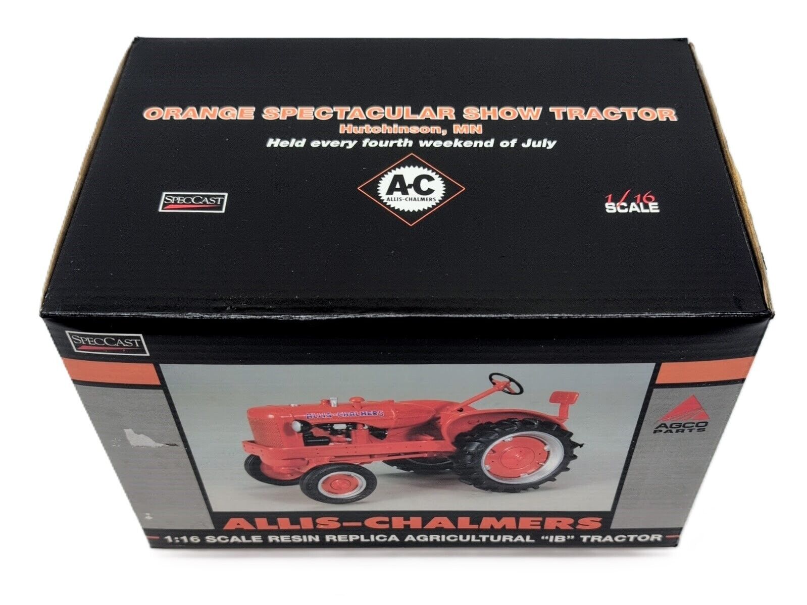 1/16 Allis Chalmers IB Tractor, Orange Spectacular Show - Farm Toy