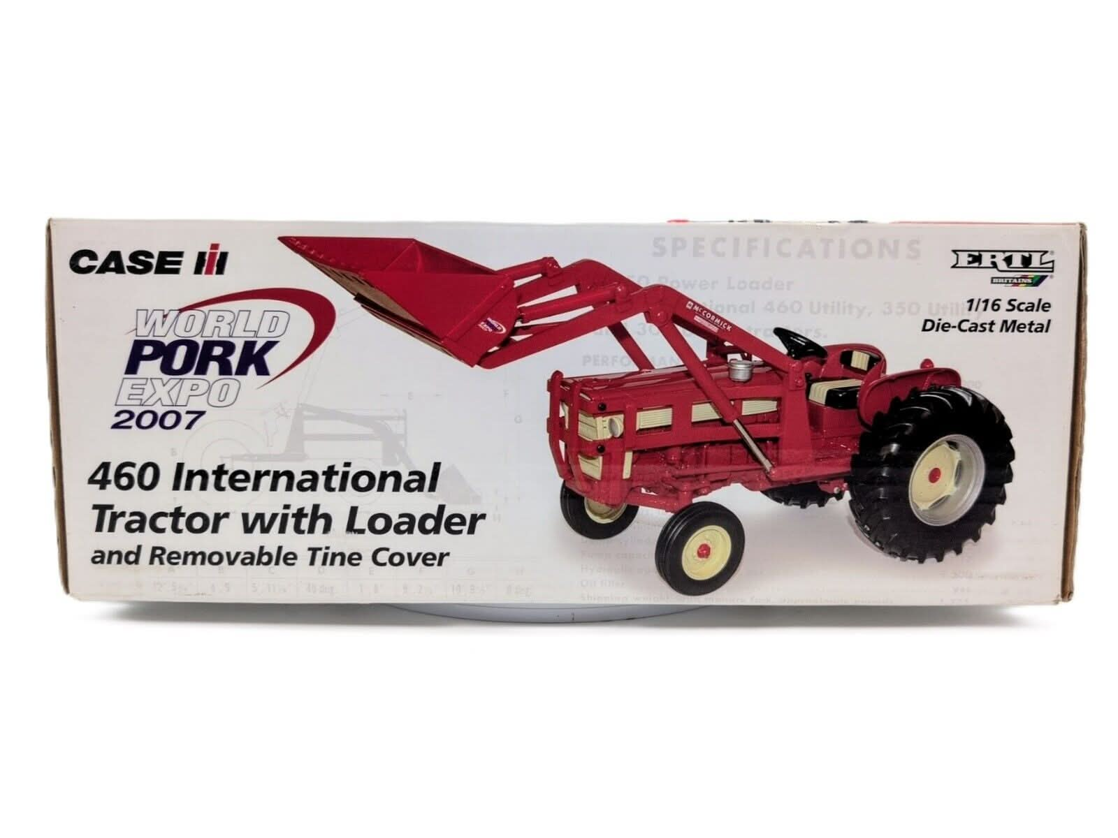 1/16 Internstional 460 Tractor With Loader, 2007 World Pork Expo - Farm Toy