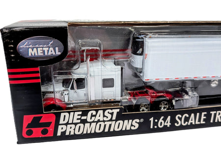 1/64 Freightliner White Sleeper Cab With Red Accents, Die-Cast Promotions DCP.