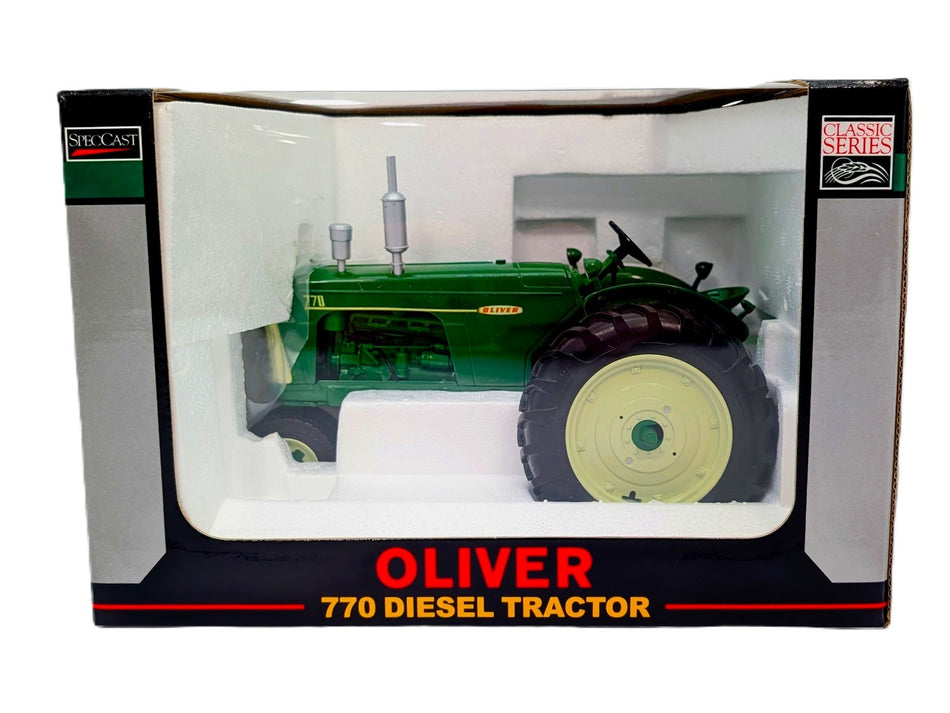 1/16 Oliver 770 Narrow Front Diesel Tractor With White Grill