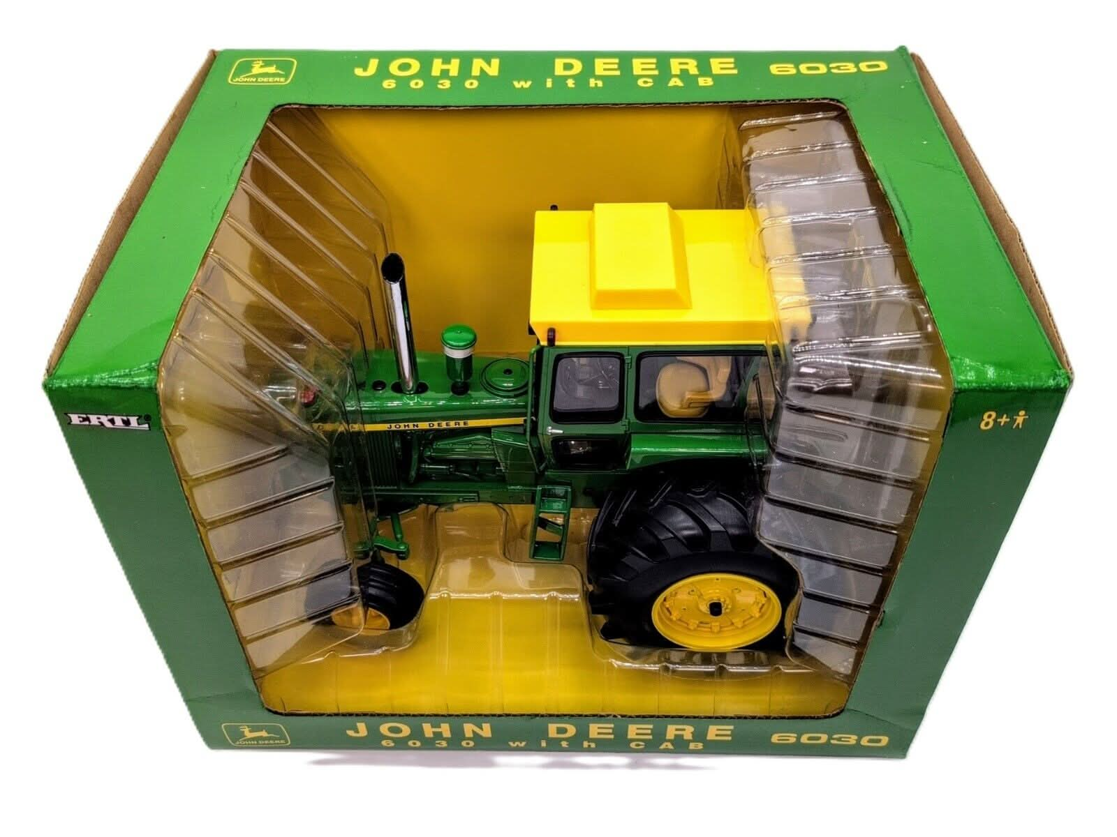 1/16 John Deere 6030, 2004 Plow City Show Custom Stacks & Hitch - Farm Toy Tractor