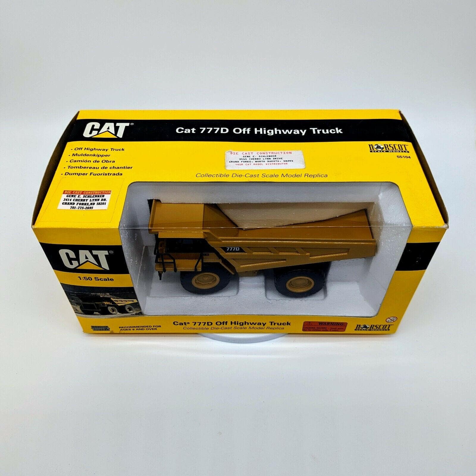 1/50 Norscot CAT 777D off Highway Truck #55104.