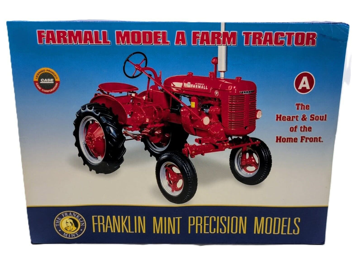 1/12 Precision Farmall Model A Wide Front Tractor #7 Franklin Mint - Farm Toy Tractor