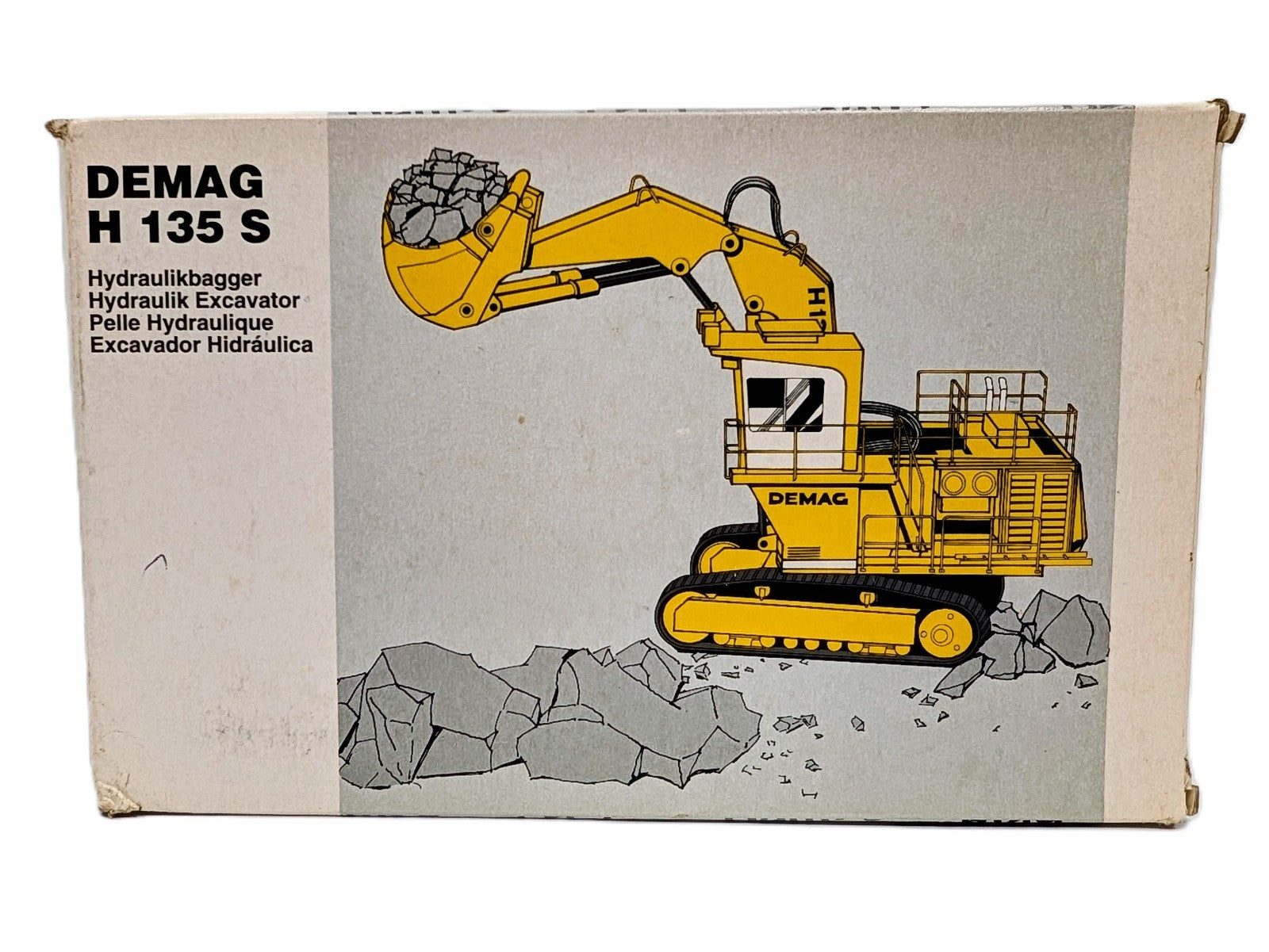 1/50 Demag H135S Mining Front Shovel - Yellow - Conrad Diecast Model #2772.