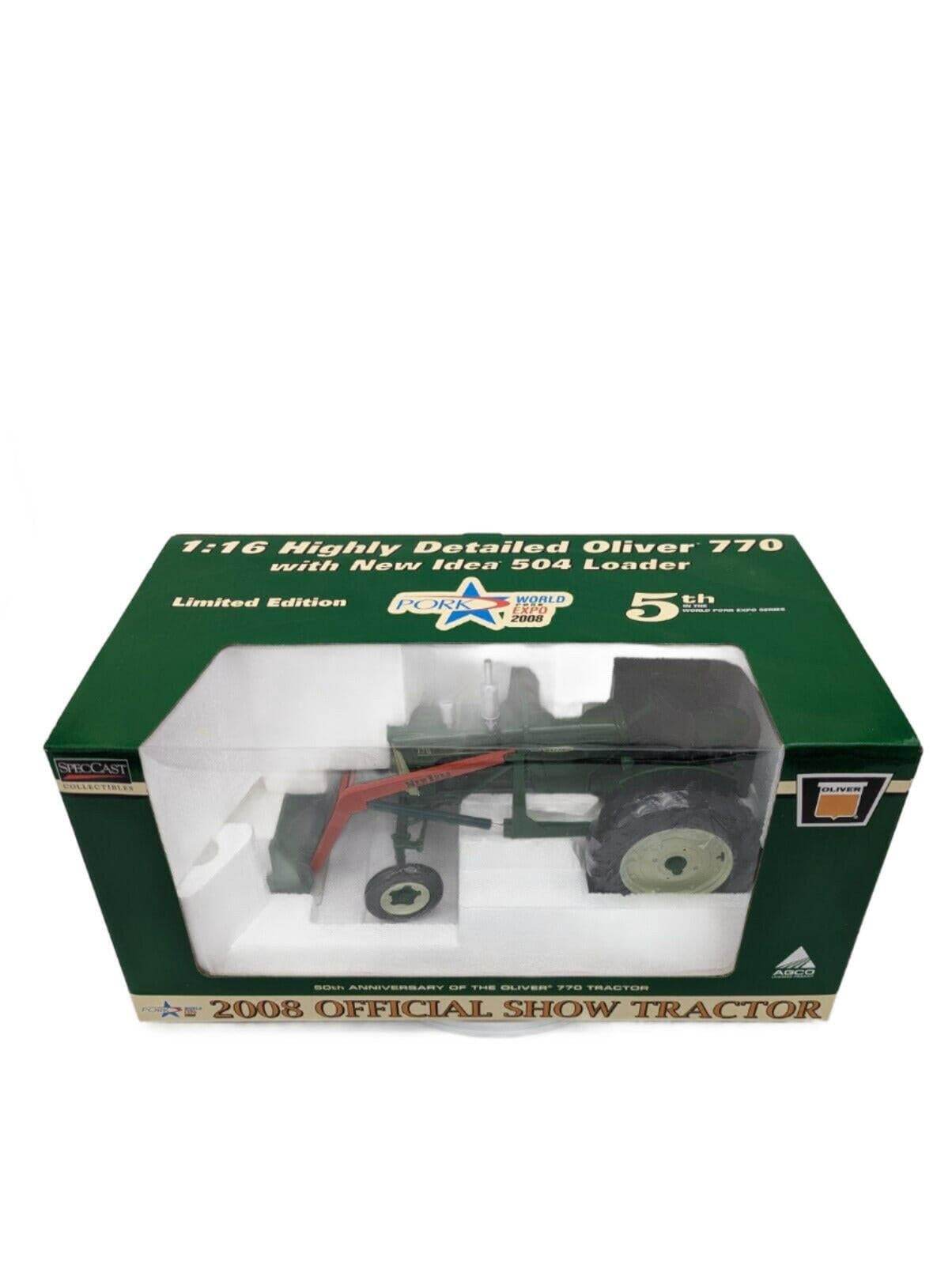 SpecCast Highly Detailed OLIVER 770 Tractor w/New Idea 504 Loader, 1/16.