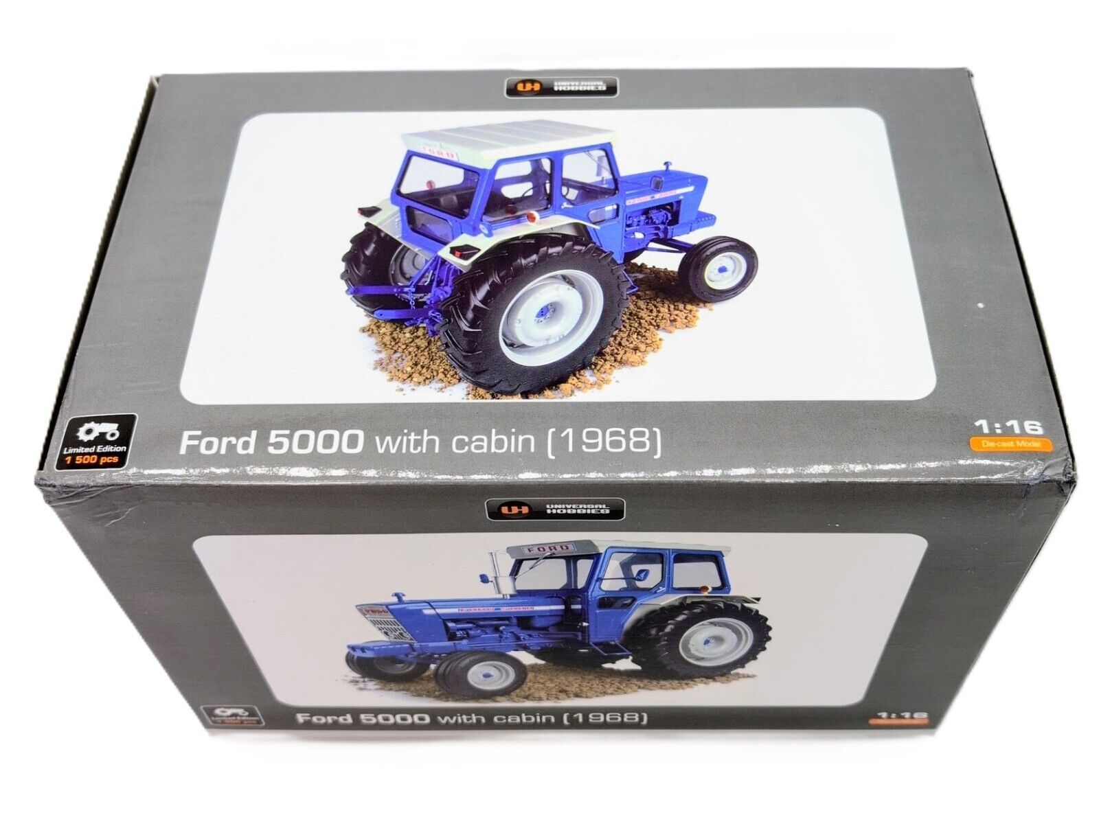 1/16 Ford 5000 with Cabin (1968) Universal Hobbies OEM Sealed - Farm Toy