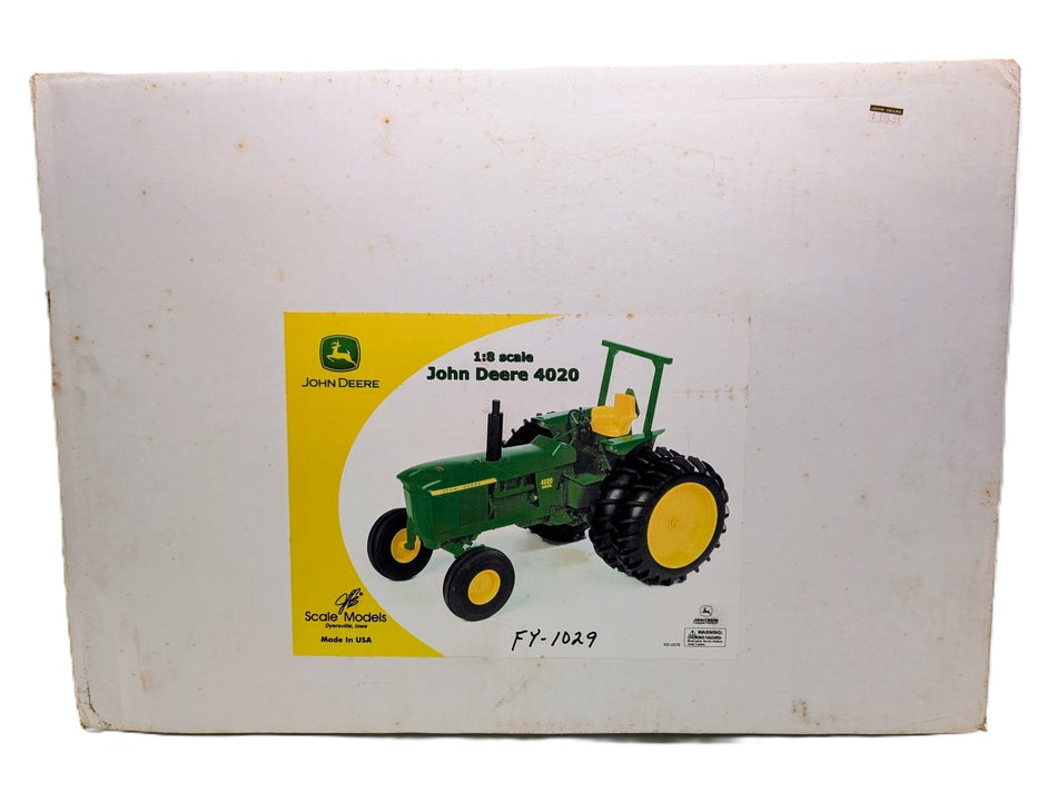 1/18 John Deere 4020 Diesel Wide Front Tractor Duals ROPS