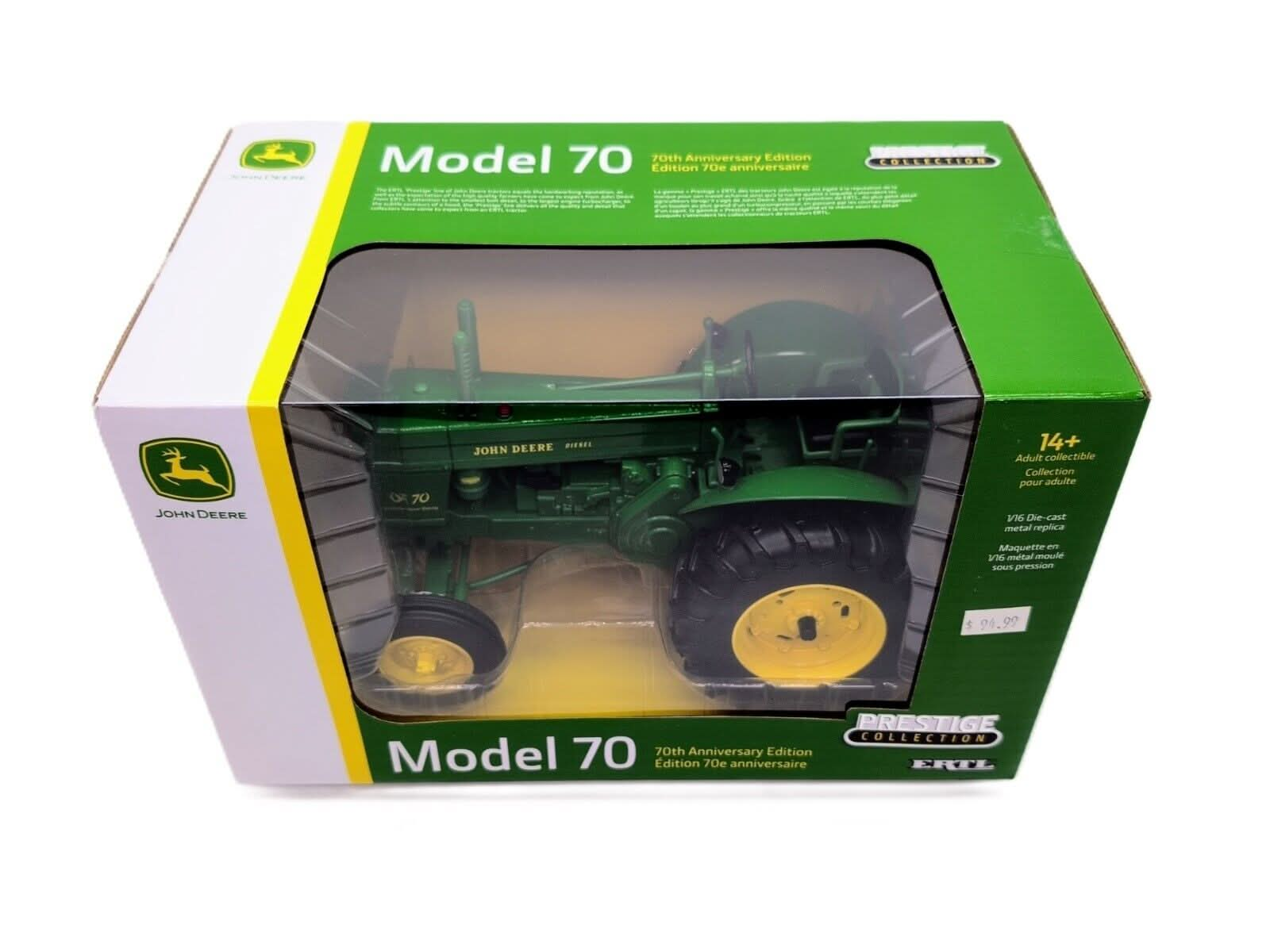 1/16 John Deere 70 Wide Front Tractor, 70th Annv. Collector Edition 45853 - Farm Toy