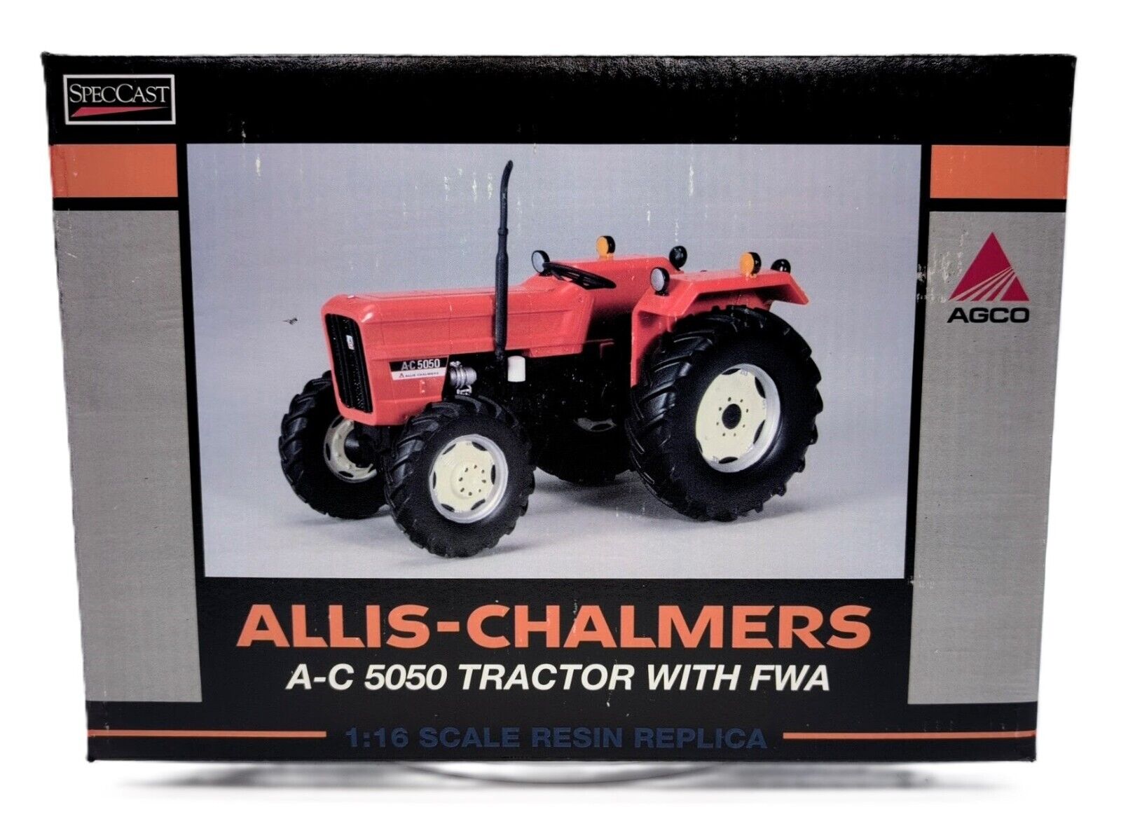 1/16 Allis Chalmers 5050 Tractor With Front Assist, Orange Spectacular Show - Farm Toy