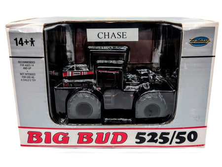 1/64 Big Bud 525/50 4Wd Tractor With Duals And Rops Cab, Black Chrome Chaser - Farm Toy Tractor