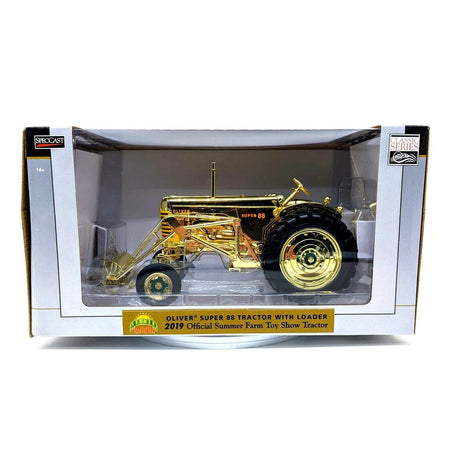 1/16 Oliver Super 88 "Gold Edition" Tractor W/Loader 2019 Farm Show Chase Unit.