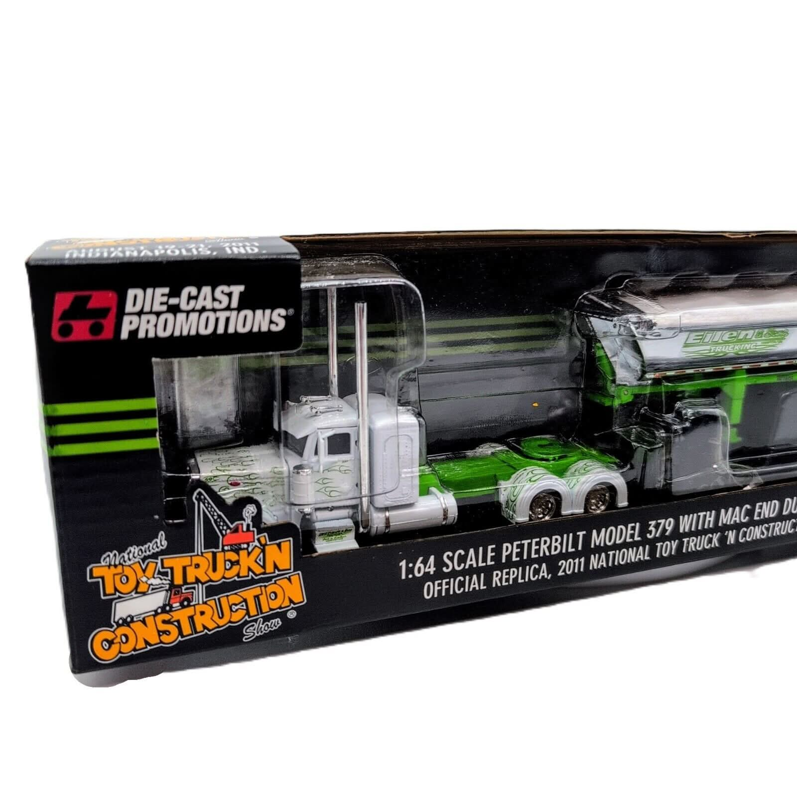 1/64 Peterbilt 379 Semi With Mac End Dump Trailer, Eilen & Sons Trucking - Farm Toy Tractor