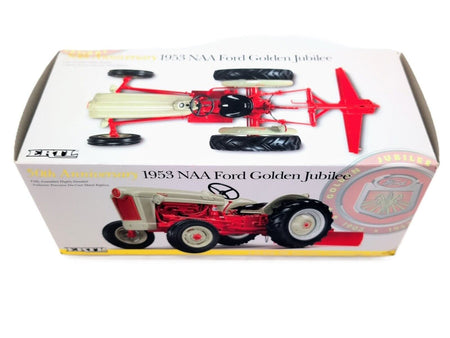 1/16 1953 NAA Ford Golden Jubilee Tractor With Blade Commemorative Ed. Ertl - Farm Toy