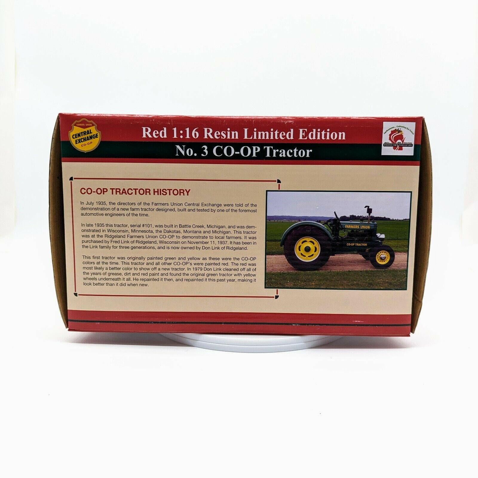 1/16 No. 3 CO-OP Red Tractor, Wisconsin Farm Technology Days 2013 Sealed.