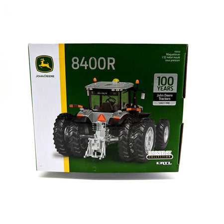 1/32 John Deere 8400R Silver Tractor, 100 Year Anniversary, Special Edition.