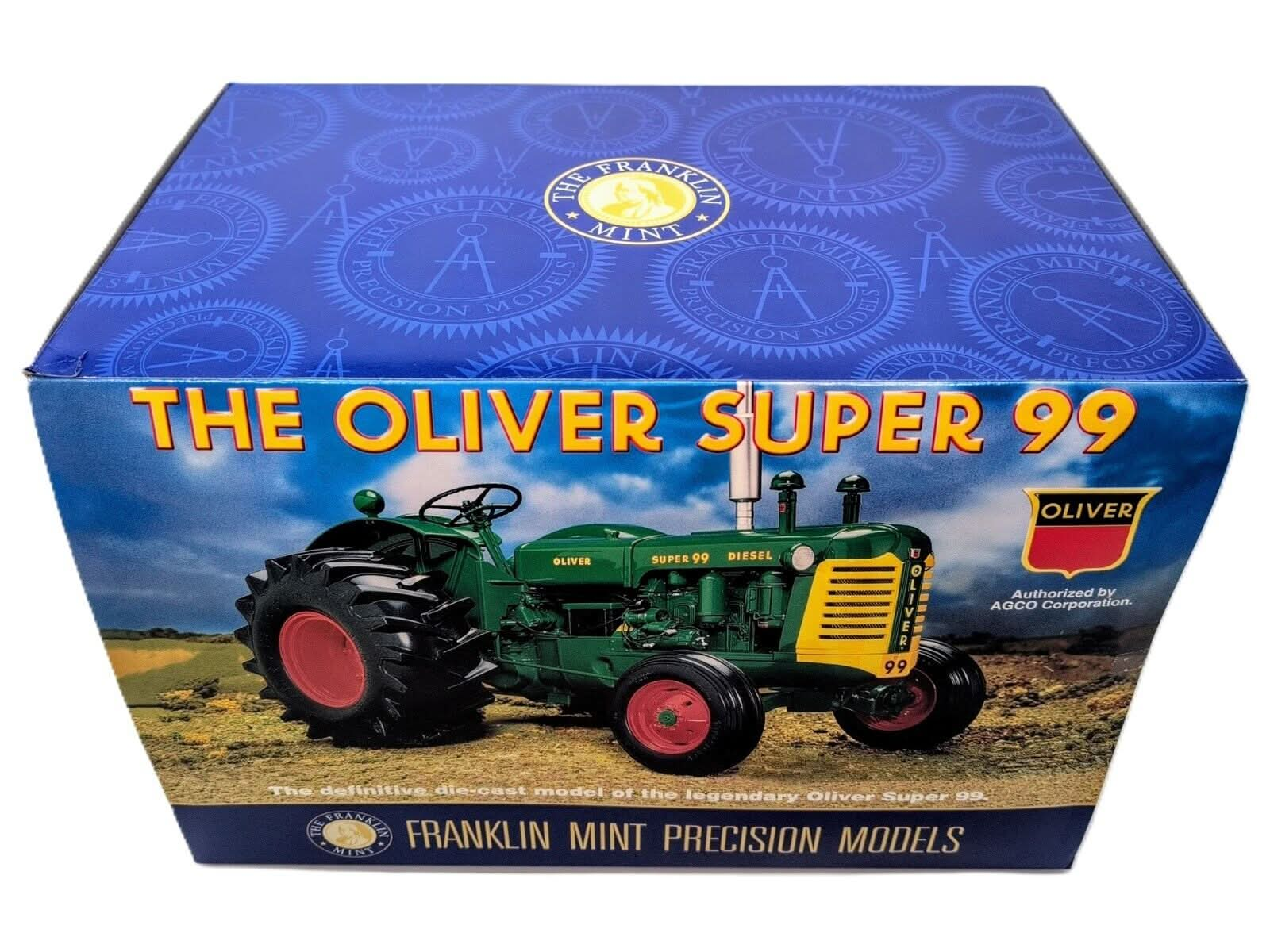 1/12 Oliver Super 99 Wide Front Tractor, Franklin Mint - Farm Toy Tractor