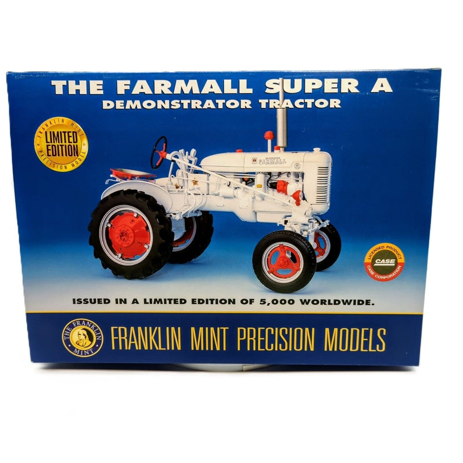 1/12 Farmall Super A White Demonstrator Tractor Franklin Mint Precision Model