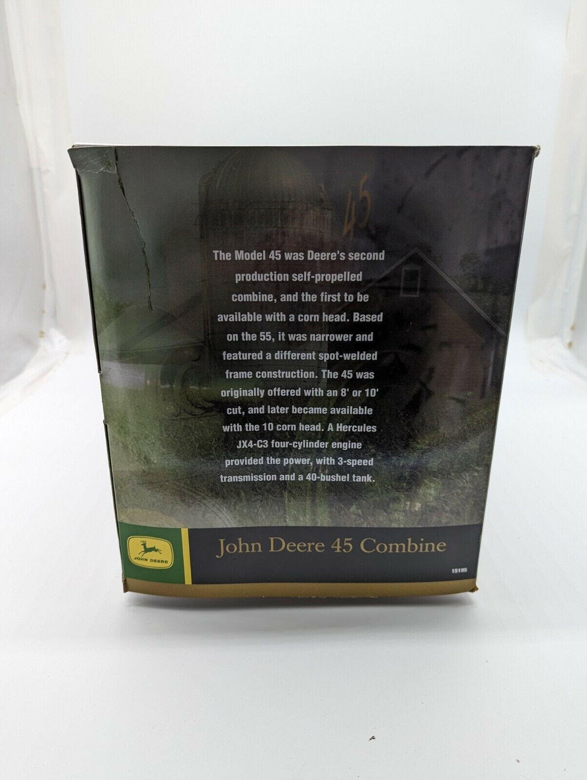 John Deere 45 Combine Prestige Collection By Ertl 1/16 Scale.