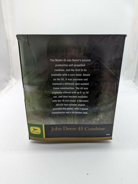 John Deere 45 Combine Prestige Collection By Ertl 1/16 Scale.