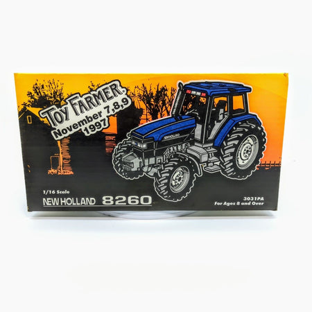 1/16 New Holland 8260 Tractor, 1997 Toy Farmer Show Edition.