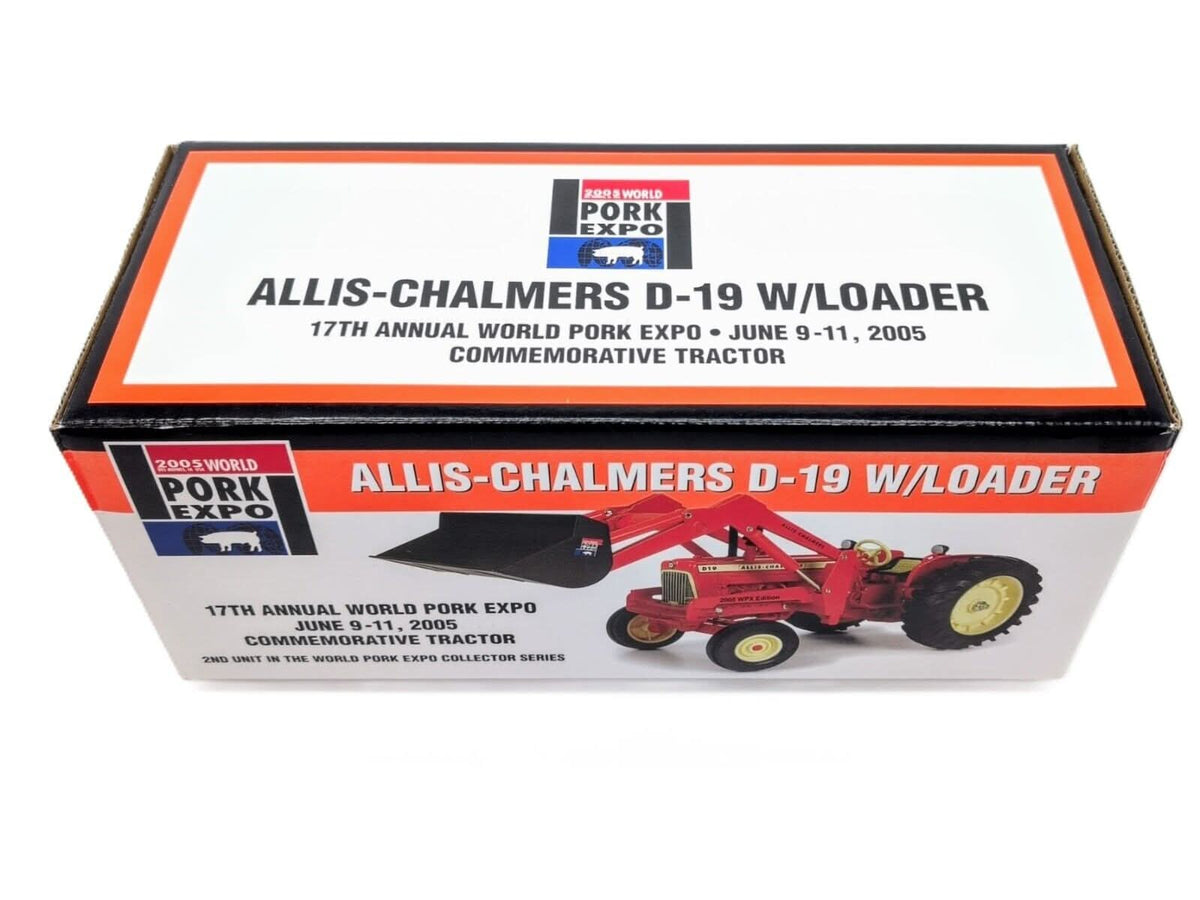 1/16 Allis Chalmers D-19 With Loader Tractor 2005 World Pork Expo 1 of 1250 - Farm Toy