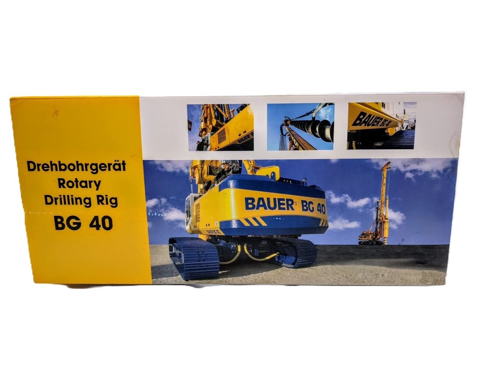 模型製作用品 BAUER BG 40 Rotary Drilling Rig BYMO Bauer BG 40 Drilling Rig with Kelly Bar by Cranes Etc